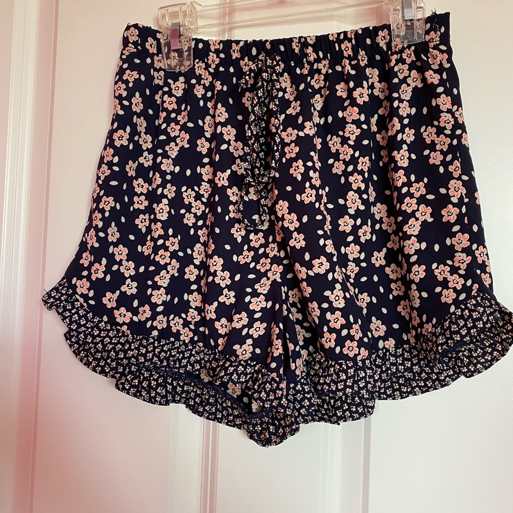 girls floral shorts